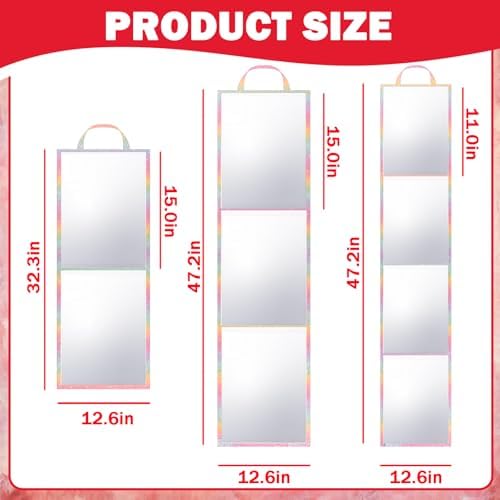 Foldable Acrylic Full Length Mirror - Image 2