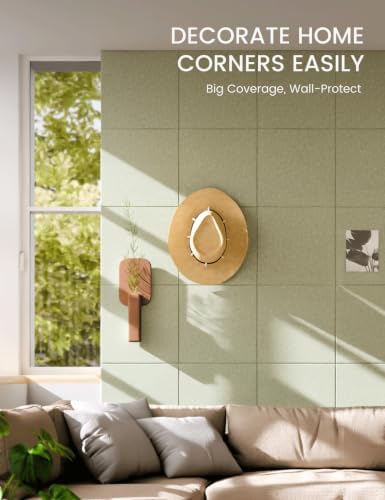 Fluxynara Felt Bulletin Board & Cork Board Alternative, Sage Green - Image 3