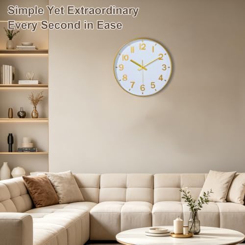 Wall Clocks Battery Operated, 14Inch Silent Wall Clock - Image 2