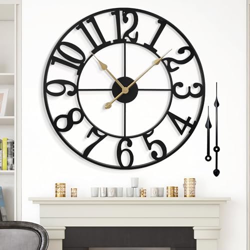 Large Wall Clock for Living Room Decor by Wallclockdecor