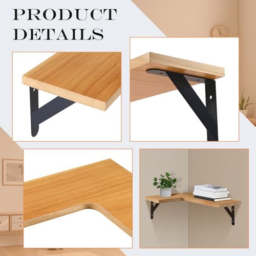 Corner Floating Shelves, 15.9 x 11.4 Inch - Image 5