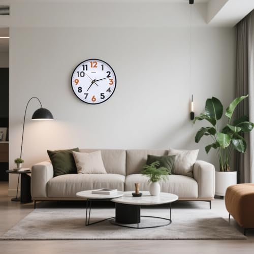 Modern Wall Clock, 10 Inch Silent Non-Ticking Battery Operated – Easy to Read - Image 6