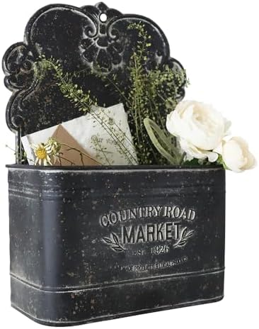 All Chic Black Metal Wall Planter by HOME