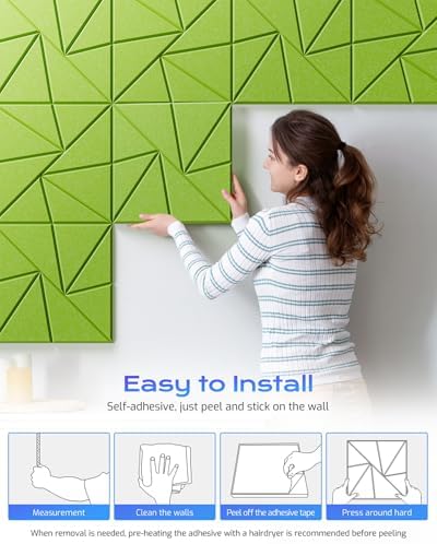 12 Pack Acoustic Panels, Sound Proof Foam Panels - Image 6