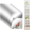 10 Pack Acrylic Mirror Tiles 0.2mm 8 x 6 Inch Self-Adhesive Flexible Plastic by LYCRAFTS