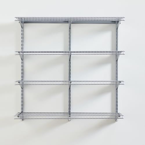 Rubbermaid 36" Pantry Organization Shelf System, Direct Wall Mount, 4 Shelves by Rubbermaid