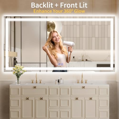 28"x60" LED Bathroom Mirror - Image 2