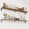 RICHFOCUS Floating Shelves for Wall Decor, 55.1W x 8D Shelf Set of 2, 8 Inch by RICHFOCUS
