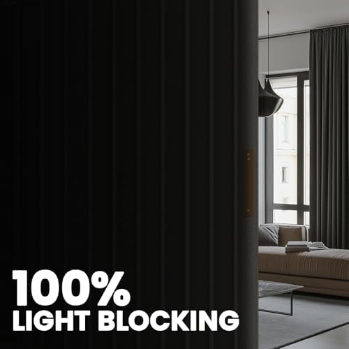 Room Divider Curtain Sets with Flexible Ceiling Track, Privacy Soundproof - Image 3