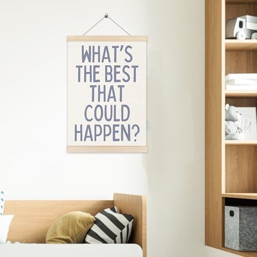 Welshower Boho Motivational Positive Poster Hanger Frame, What's the Best That - Image 5