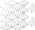 STICKGOO 10 Sheets Peel and Stick Backsplash, Glossy White by STICKGOO