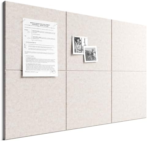 Bumusty 36"x 24" Large Felt Bulletin Board Tiles by BUMUSTY