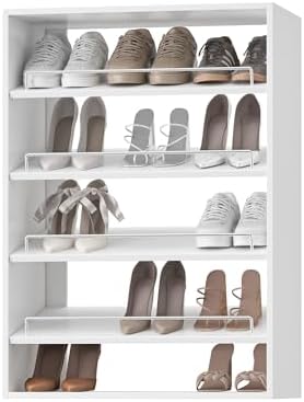 25.5" Wide Shoe Shelf Tower Modular Closet System, Shoe Storage Closet Tower by Unknown