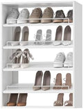 25.5" Wide Shoe Shelf Tower Modular Closet System, Shoe Storage Closet Tower by Unknown