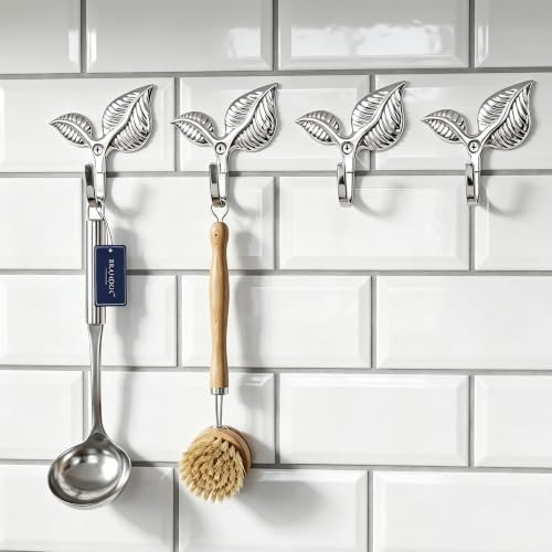 Heavy Duty Vintage Leaf Wall Hooks Set of 4 - Image 5