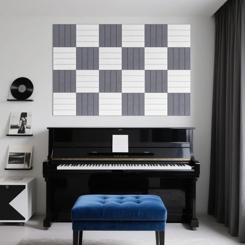 12 Pack Acoustic Panels, 11.8"x11.8" Sound Absorbing Wall Panels - Image 5