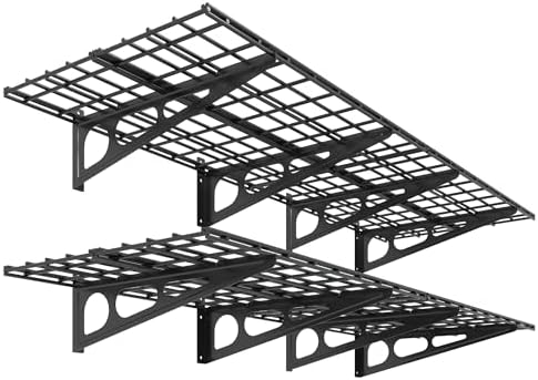 FLEXIMOUNTS 2-Pack 2x6ft Garage Shelving 24-inch-by-72-inch Heavy Duty Wall by FLEXIMOUNTS