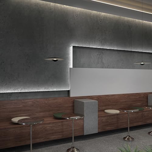 Dark Gray Concrete Wallpaper Peel and Stick Cement Contact Paper 16x708 inch - Image 6