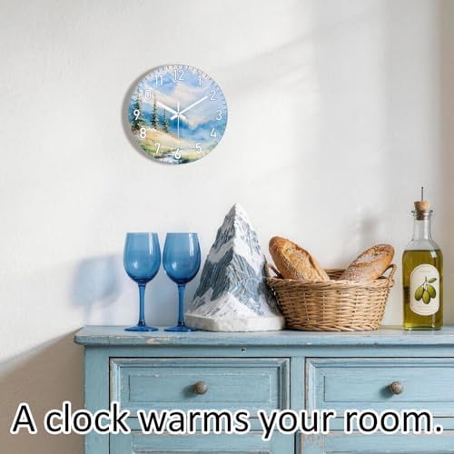 12 Inch Silent Wall Clock Non Ticking, Wall Clocks Battery Operated Analog Clock - Image 2