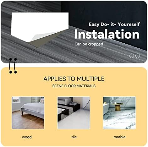 Woodgrain Vinyl Floor Roll, 11.8" x 118", Quick‑Apply Peel & Stick - Image 6