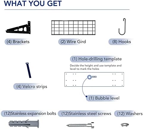 FLEXIMOUNTS 2-Pack 1x3 ft Garage Wall Shelving, Include 8 Bike Hooks - Image 7