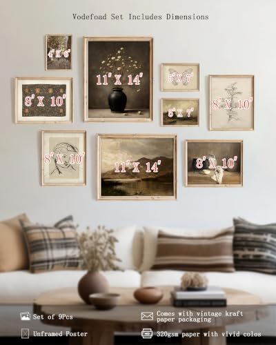 Vodefoad Vintage Art Prints Posters, Retro Farmhouse Wall Decor, Vintage French - Image 4
