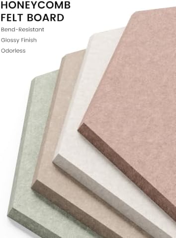 Fluxynara Extra Large 12-Pack Felt Bulletin Board Tiles - Image 3