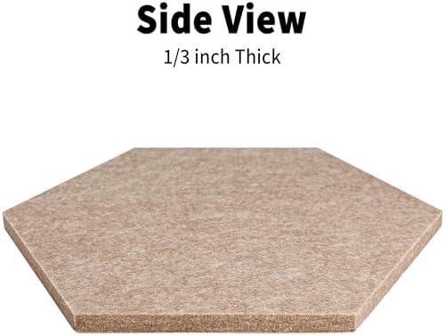 Hexagon Cork Boards for Walls Self Adhesive, 10 Pack 12 x 10 inch - Image 3