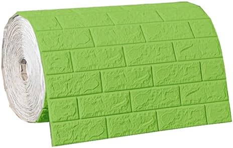 Queenbox 27.6x196.9 in Faux Brick Peel and Stick Foam Soft Waterproof Wall Panel by Queenbox