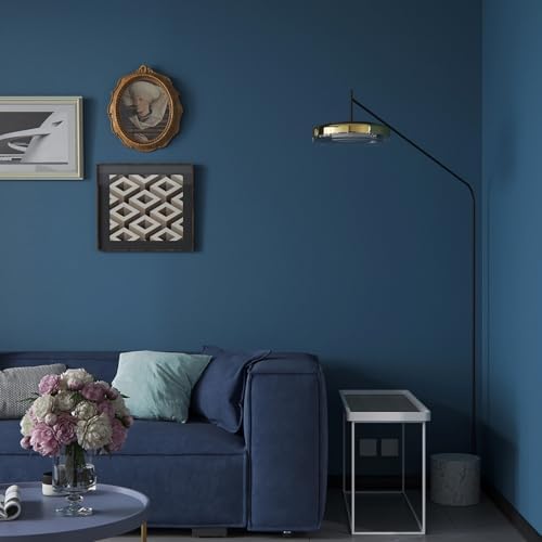 Ismoon Blue Wallpaper Modern Solid Color Peel and Stick Wallpaper Cobalt Blue - Image 3
