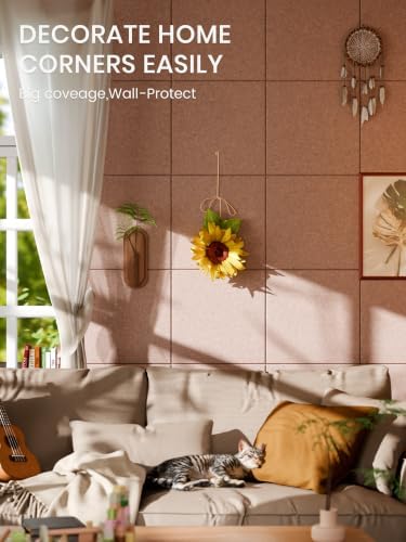 Bumusty 48"x 36" Large Felt Bulletin Board Tiles - Image 4