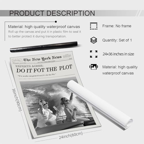 noxozoqm Black and White Fashion Hot Girl Poster Fun Do It - Image 2