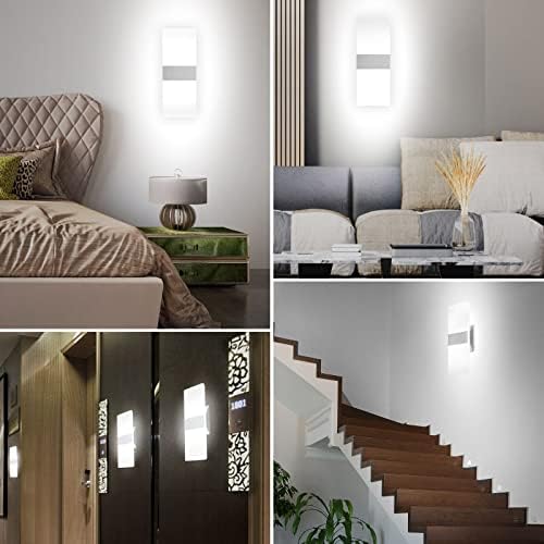 TRLIFE Modern Wall Sconces, Dimmable Wall Sconces Set of 2 Wall Mounted Lights - Image 4