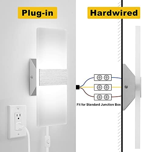 GOODATE 4 Pack Plug in Wall Sconces - Image 6