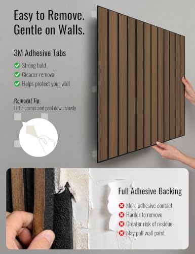 Wood Grain Acoustic Panels, 3D Grooved Sound Absorbing Wall Panels, - Image 6