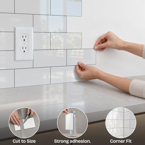 StyloVue 100 Pieces Peel and Stick Backsplash - Image 4