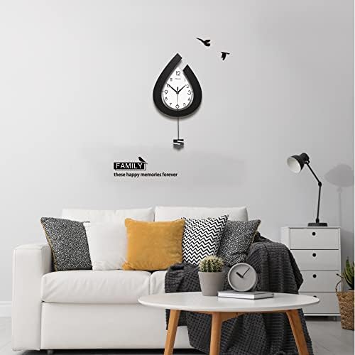 Large Wall Clock for Living Room Decor Big Pendulum Modern Wall Clock Silent - Image 5