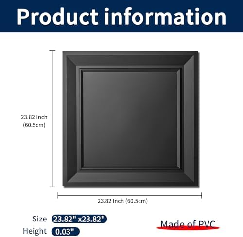 Art3dwallpanels Ceiling Tiles 24 x 24 Inch, 12 Pack - Image 2