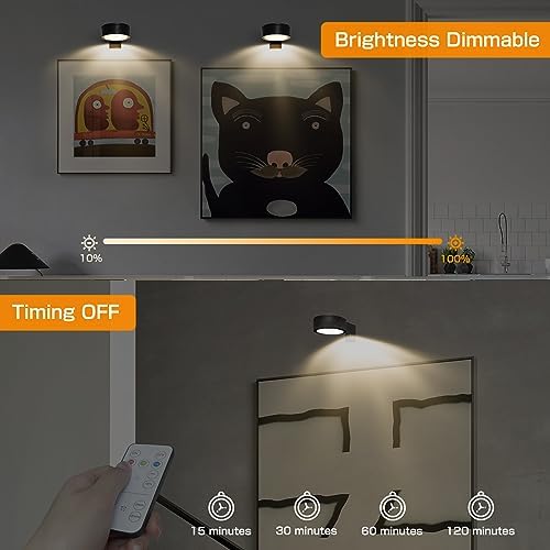 2-Pack Picture Light for Paintings Battery Operated Art Light - Image 3