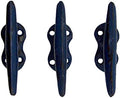 Wowser Nautical Blue Cast Iron Boat Cleat Wall Hooks, 3.5 Inches by Wowser