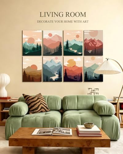 InSimSea Acoustic Art Wall Panels, Minimalist Boho Mountain - Image 4