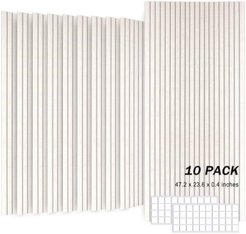 Large Acoustic Wall Panels, 10 Pack, Light Camel by Unknown