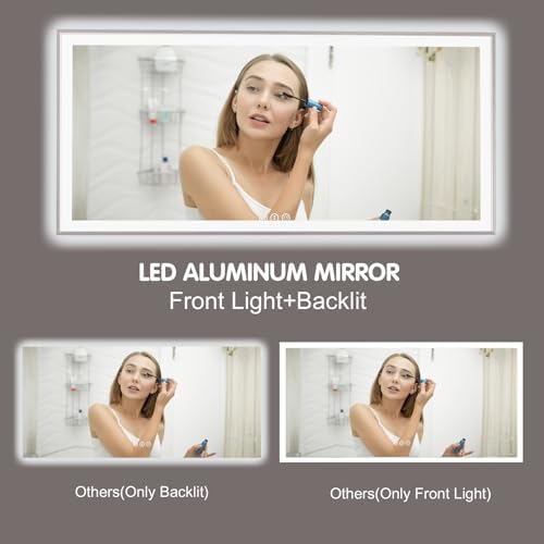 55x36 Inch LED Bathroom Mirror - Image 5