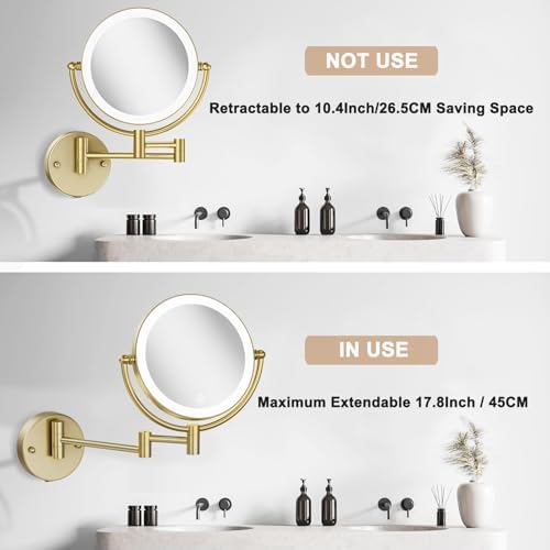 8" Wall Mounted Makeup Mirror - Image 7