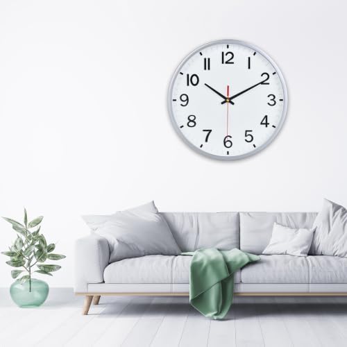 Wall Clocks Battery Operated 12 inch Modern Wall Clock, Silent Non Ticking Wall - Image 7