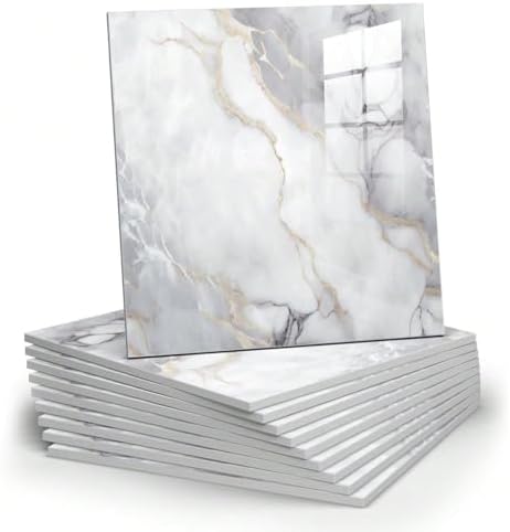 Chejiaye 22pcs Marble Peel and Stick Backsplash Surface Waterproof Wall Panels by Chejiaye
