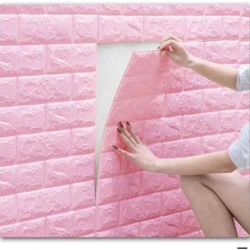 Waterproof Wall Panels 27.5" x 393" Faux Brick Wallpaper Peel and Stick Art - Image 3