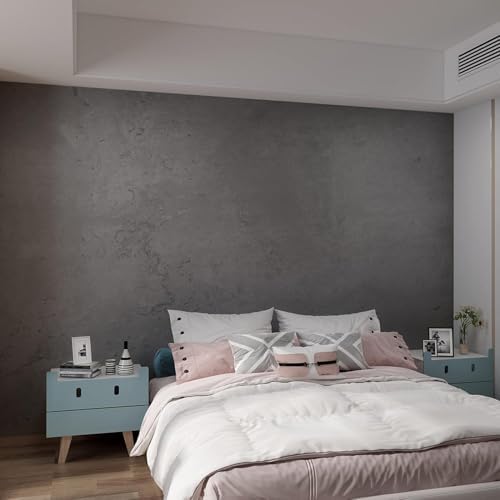 3yecao 31"×157" Darker Grey Black Concrete Cement Contact Paper Extra Thick 3D by 3YECAO