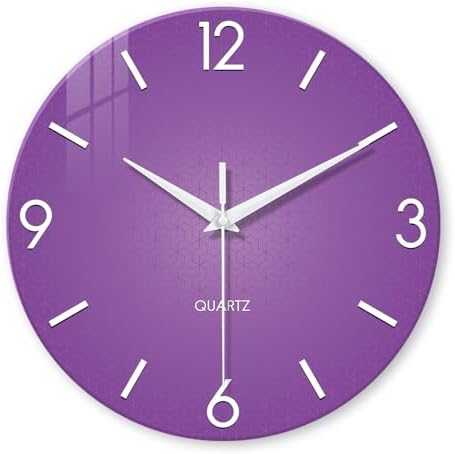 XFM Large Purple Wall Clock for Women Girls Bedroom 20 Inch by XFMWallClock
