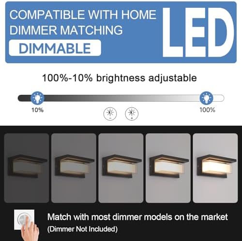 Mille Lucciole 24W LED Outdoor Wall Lights Exterior/Interior Adjustable 3-Color - Image 5